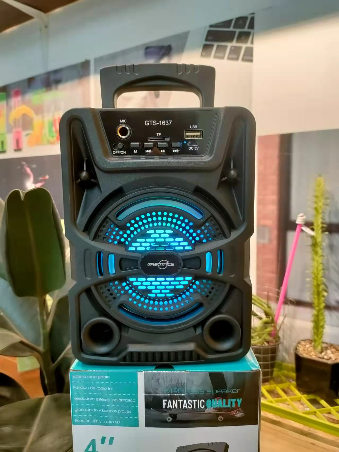 Portable Bluetooth Speaker With Mic