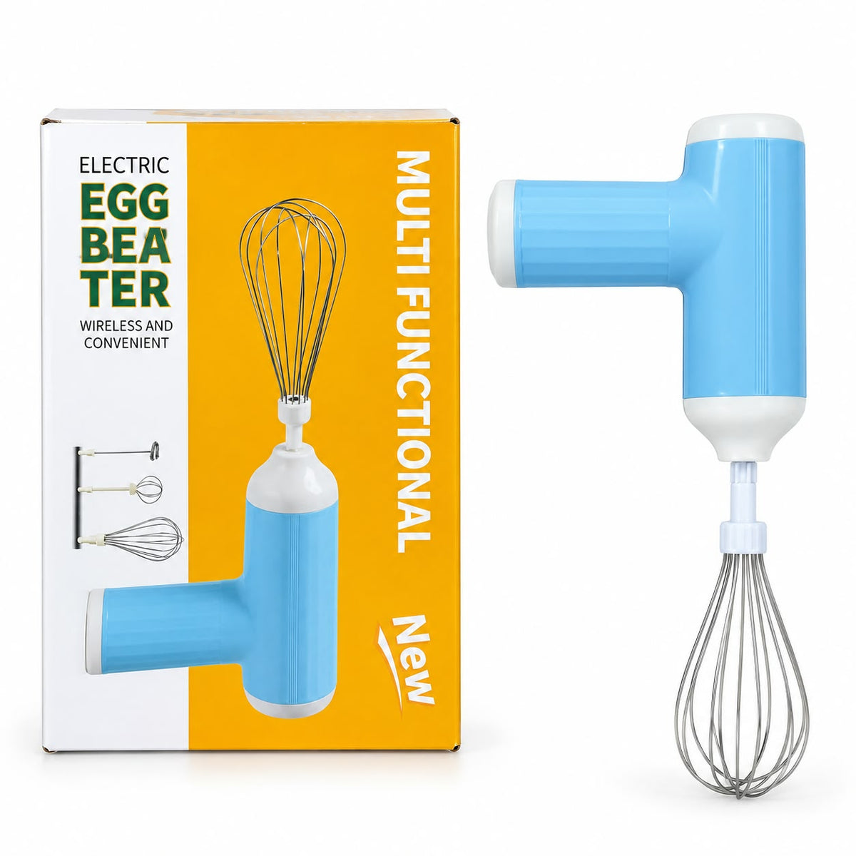 Multi-fuctional electric egg beater- wireless & convenient