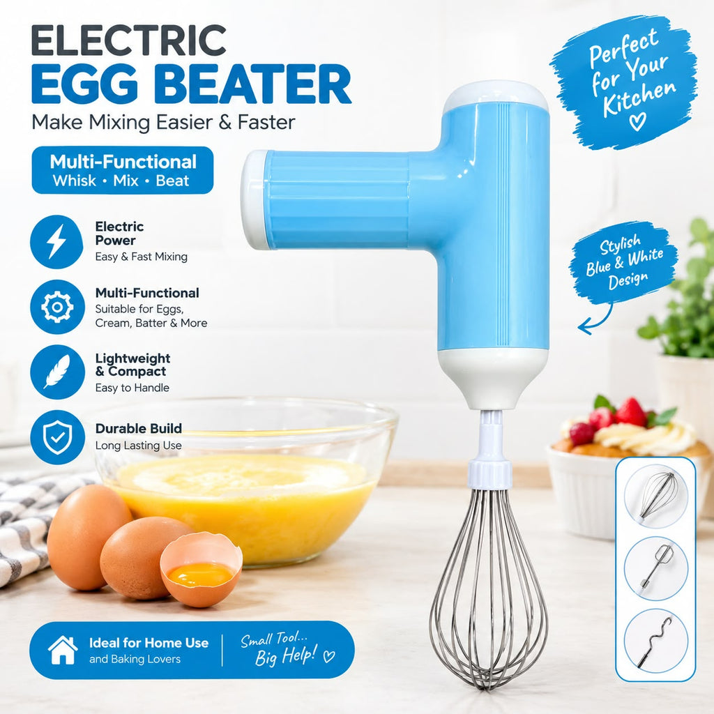 Multi-fuctional electric egg beater- wireless & convenient